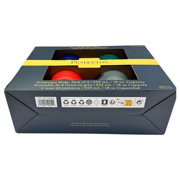 Pendleton Stoneware Mug Box Set 4 18 oz National Parks Collection - Picture 7 of 7